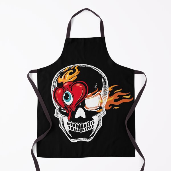 Item preview, Halloween scary skull heart eye illustration designed and sold by AnujShah7.