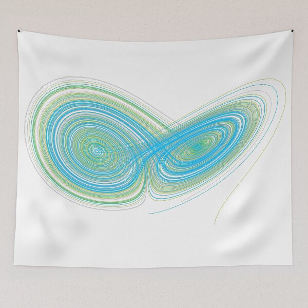 Item preview, Green and blue Lorenz attractors designed and sold by kzsg.