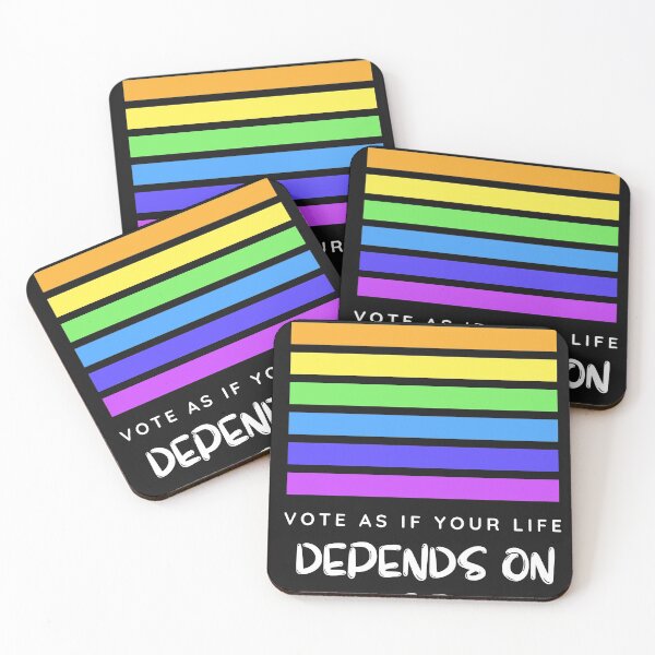 Item preview, VOTE AS IF YOUR LIFE DEPENDS ON IT designed and sold by UsaHappyArt.