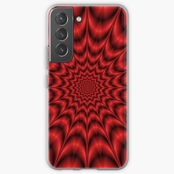 Psychedelic Explosion In Red Samsung Galaxy Soft Case