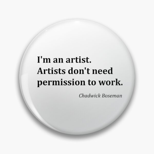 Item preview, Chadwick Boseman quote artist designed and sold by djal-lk.