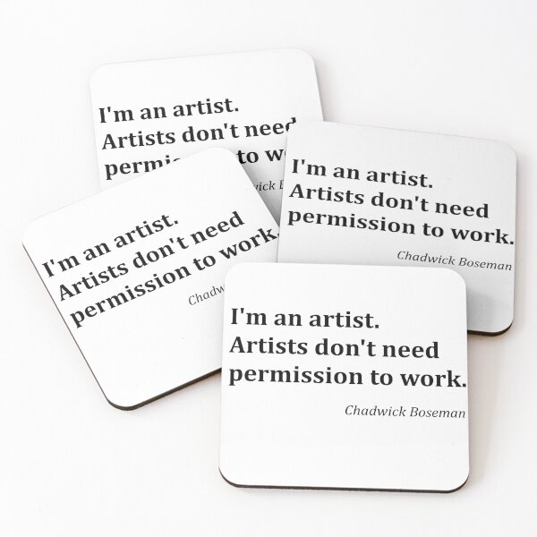 Item preview, Chadwick Boseman quote artist designed and sold by djal-lk.