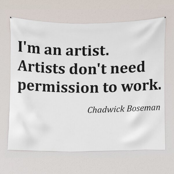 Item preview, Chadwick Boseman quote artist designed and sold by djal-lk.