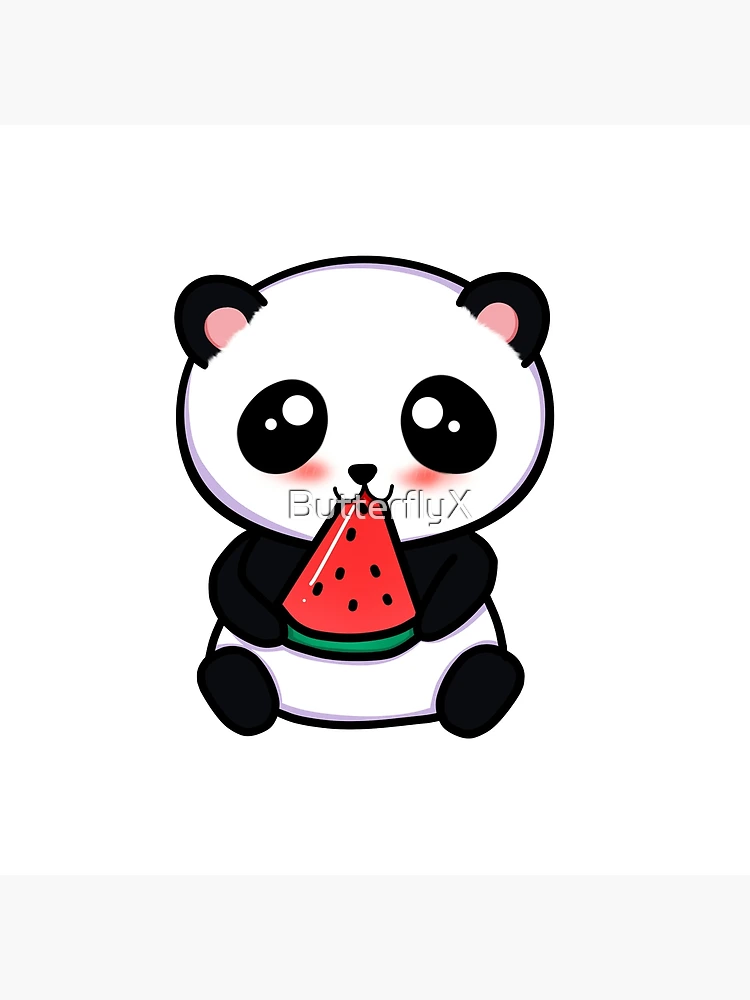 Cute Panda Eating Watermelon Graphic by neves.graphic777 · Creative Fabrica