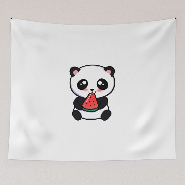 Item preview, Panda Eating Watermelon  designed and sold by ButterflyX.