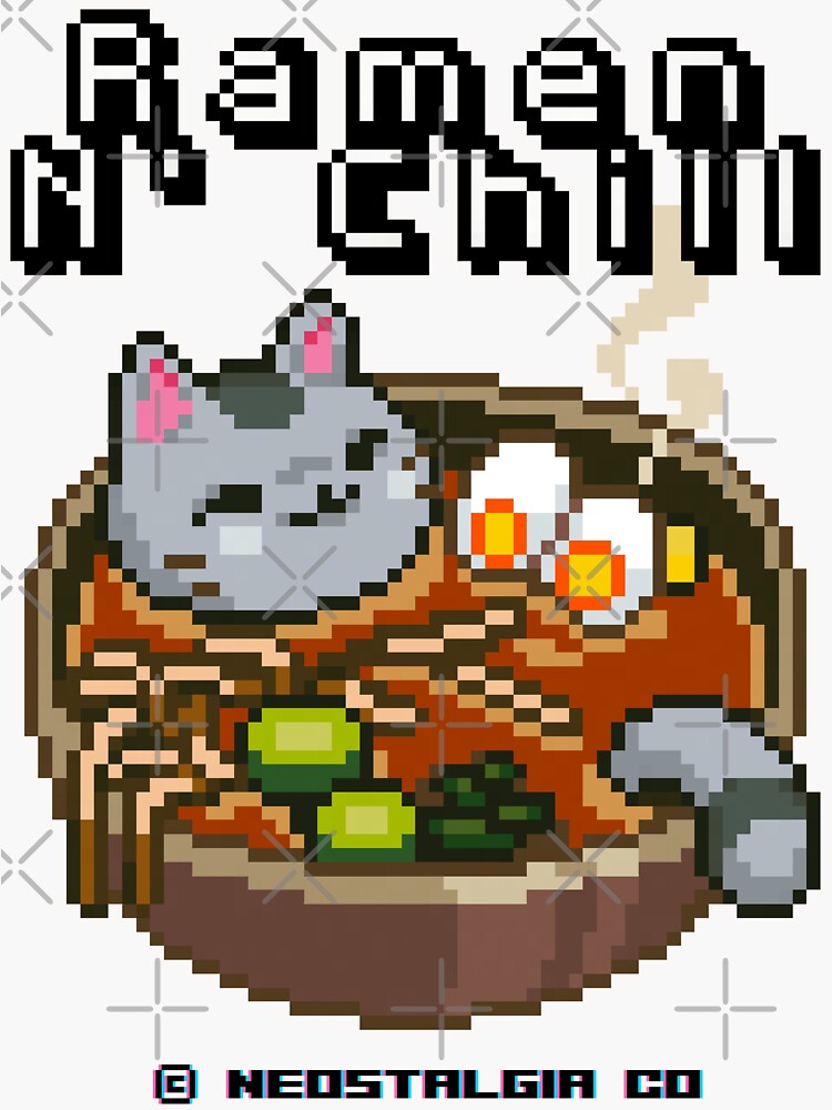 Pixel Cat Ramen~ by luckyworld2510 on DeviantArt