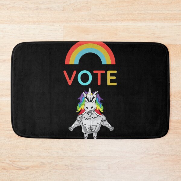 Item preview, voting unicorn designed and sold by UsaHappyArt.