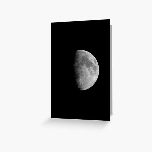Phases of the Moon - Three-Quarters Greeting Card