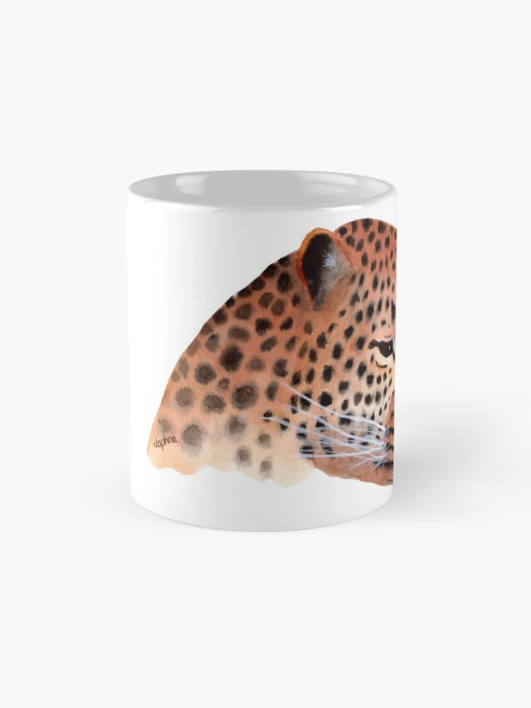 Thumbnail 4 of 6, Coffee Mug, Brooding Leopard designed and sold by bydaphne.
