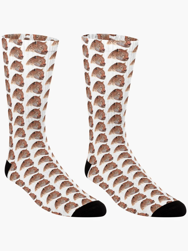 Thumbnail 3 of 5, Socks, Brooding Leopard designed and sold by bydaphne.