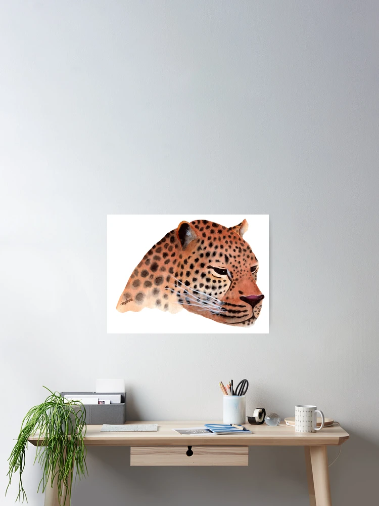 Thumbnail 2 of 3, Poster, Brooding Leopard designed and sold by bydaphne.