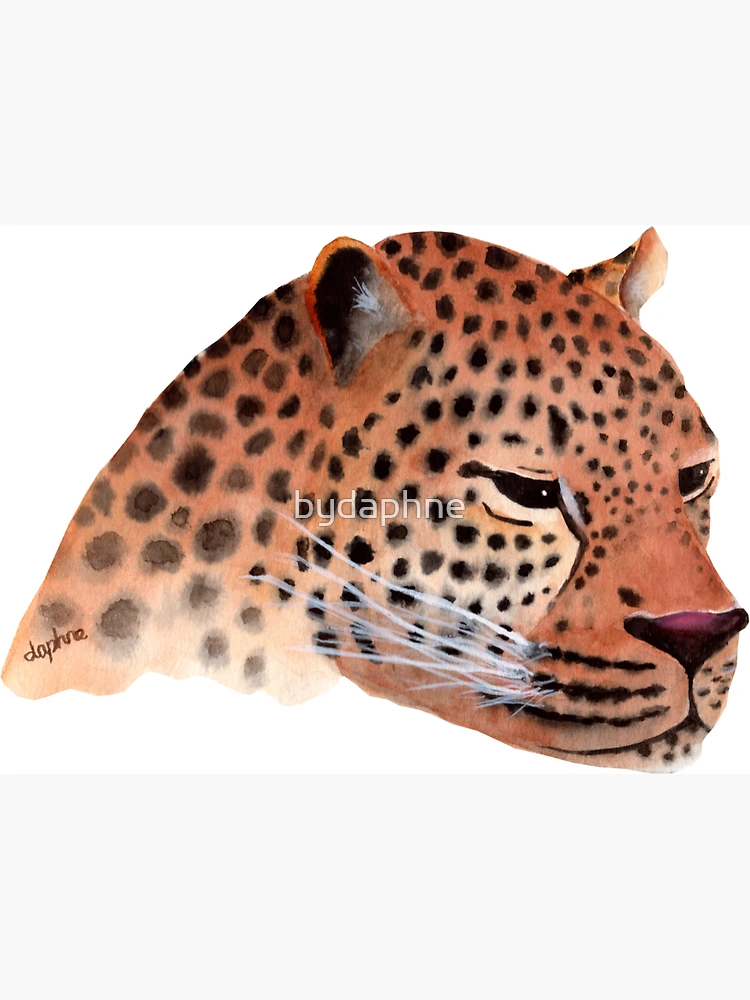 Thumbnail 3 of 3, Magnet, Brooding Leopard designed and sold by bydaphne.