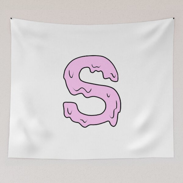 Item preview, melting pastel pink S (initial) designed and sold by illhustration.