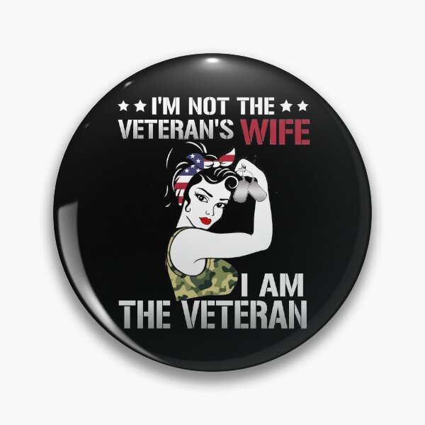 Artikelvorschau, Ich bin nicht die Frau des Veteranen Ich bin der Veteran - Ich bin ein Veteran der Armee entworfen und verkauft von Simeon Dorelus.
