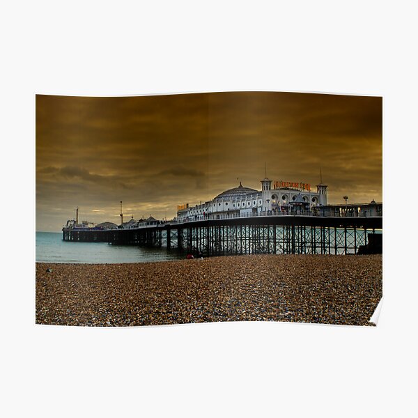 Indian Palace Brighton Pier Canvas Poster Wall Art Print Picture Framed AQ334