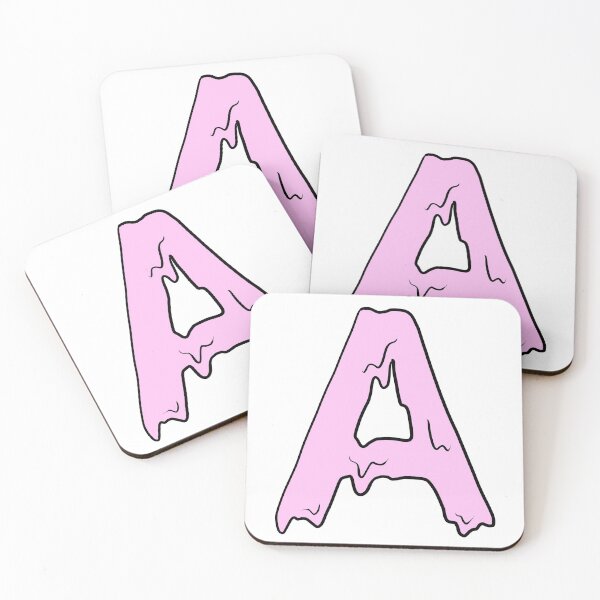 Item preview, melting pastel pink A (initial) designed and sold by illhustration.