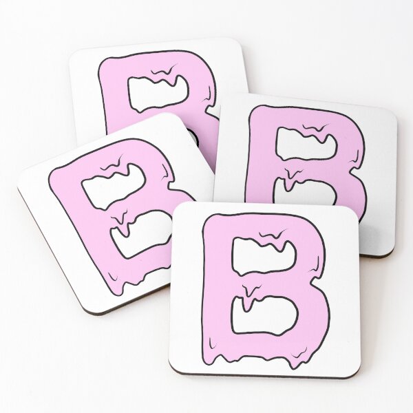 Item preview, melting pastel pink B (initial) designed and sold by illhustration.
