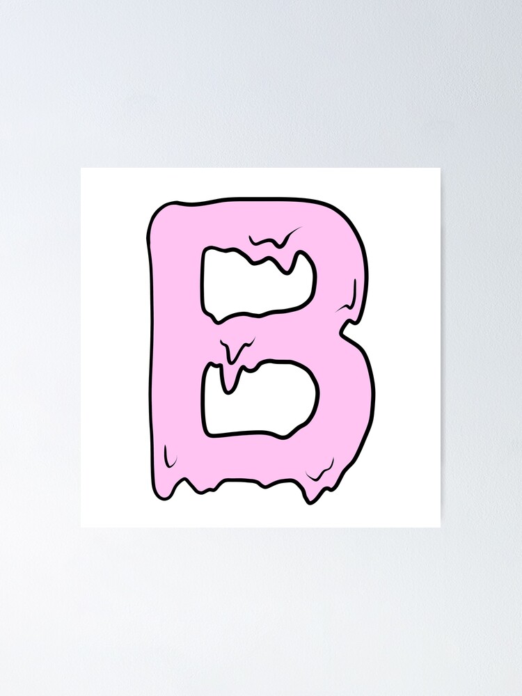 melting pastel pink Y initial | Sticker