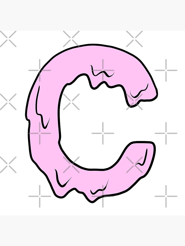 melting pastel pink A (initial) Sticker for Sale by illhustration