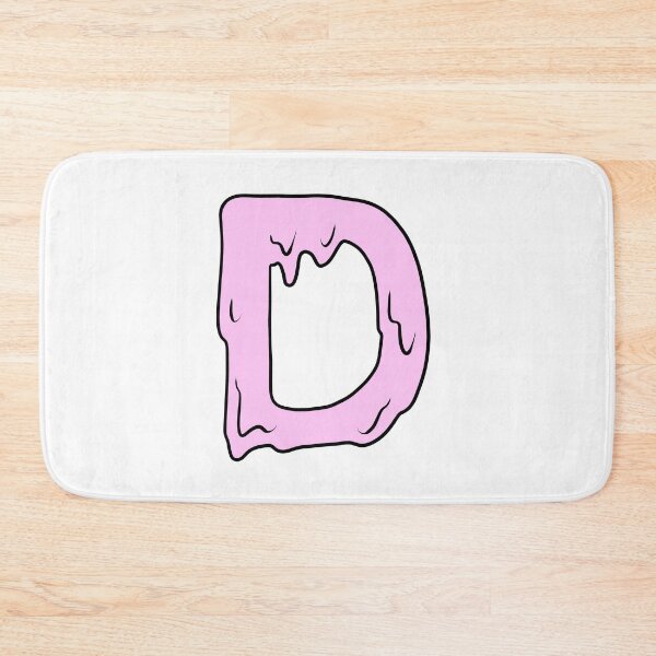 Item preview, melting pastel pink D initial  designed and sold by illhustration.
