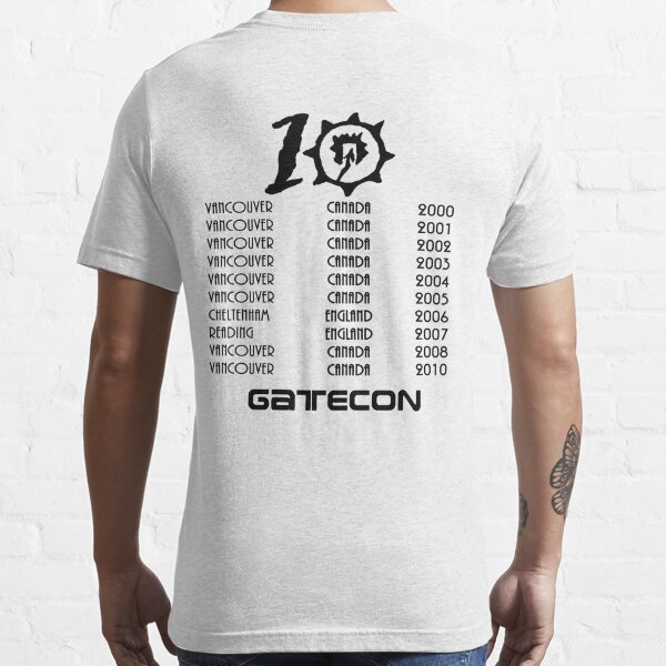 Gatecon 2010 10th Anniversary T-shirt (black text) Essential T-Shirt