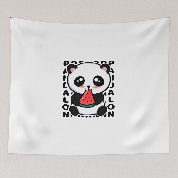 Item preview, Panda Eating Watermelon  designed and sold by ButterflyX.