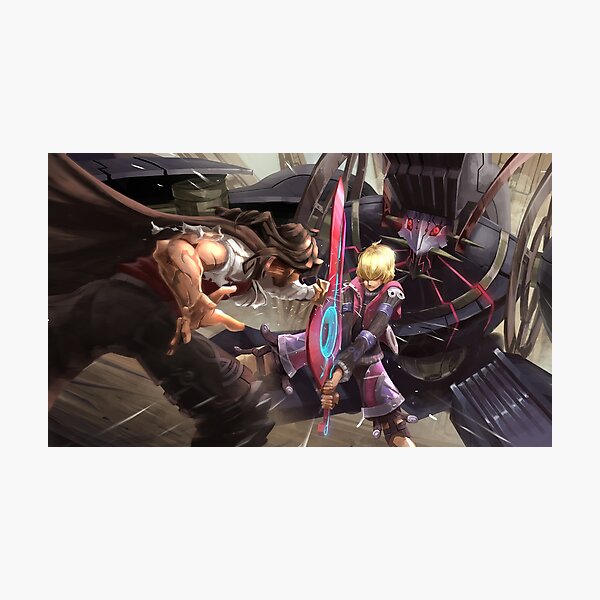 Metal face, Dunban & Shulk confrontation - Xenoblade Chronicles Photographic Print