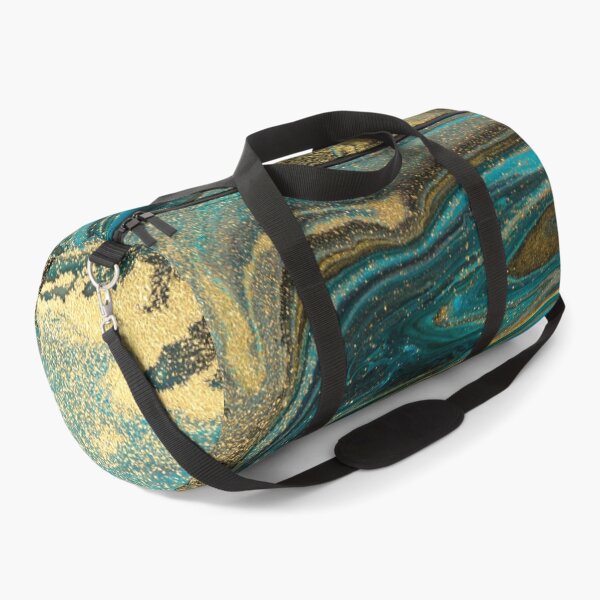 Item preview, Arte abstracto de oro negro y turquesa designed and sold by TriadArtDesign.