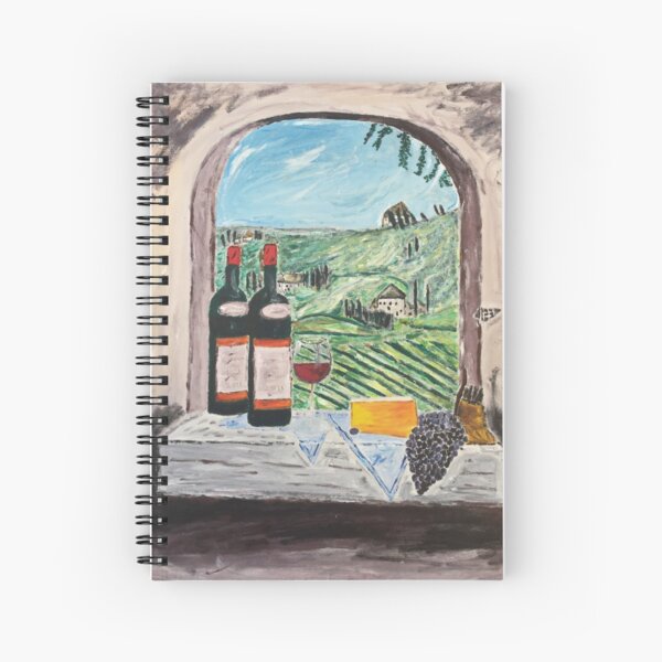 Tuscan Wine Spiral Notebook