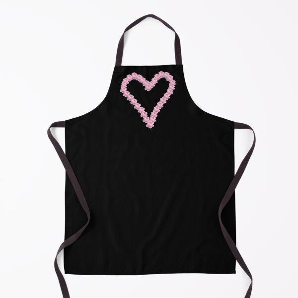 Item preview, Cute Pink Rose Love Heart Large on Black designed and sold by CottoVerdi.