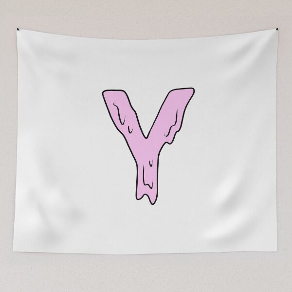 Item preview, melting pastel pink Y initial  designed and sold by illhustration.