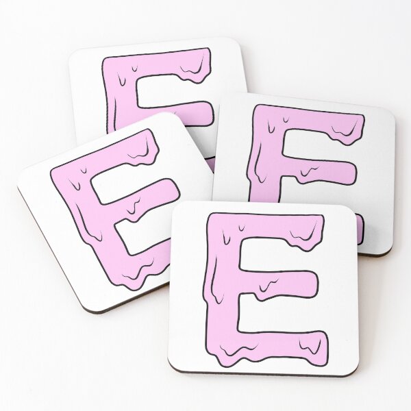 Item preview, melting pastel pink E initial  designed and sold by illhustration.