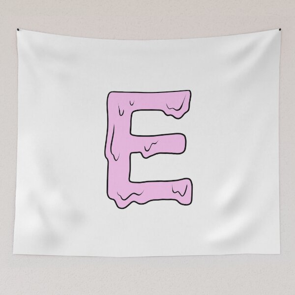 Item preview, melting pastel pink E initial  designed and sold by illhustration.