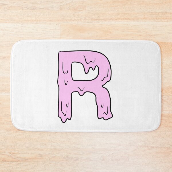Item preview, melting pastel pink R initial  designed and sold by illhustration.