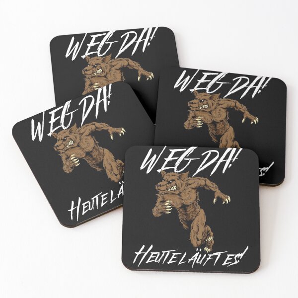 Item preview, Go Away! Werewolf Beast Jogging Design For Runners designed and sold by Two Left Hands Design.