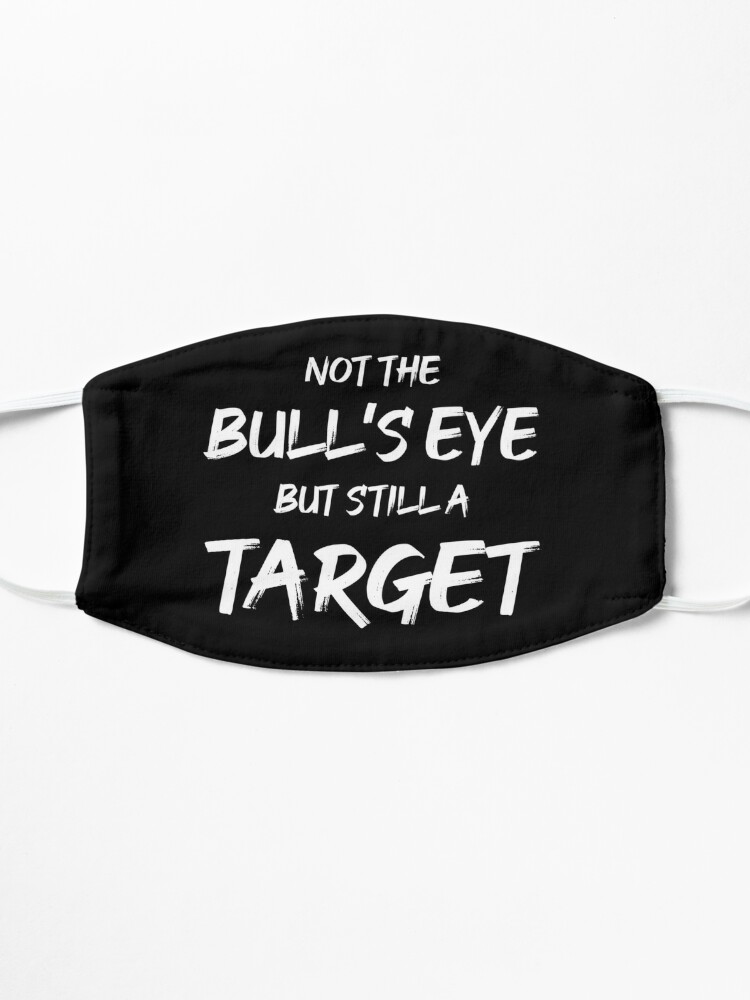 Black and Red Bullseye Target Adult Cloth Face Mask