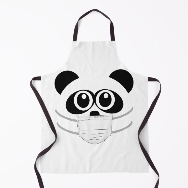 Item preview, Cute Funny Panda wearing a face mask designed and sold by Rhu Creations.
