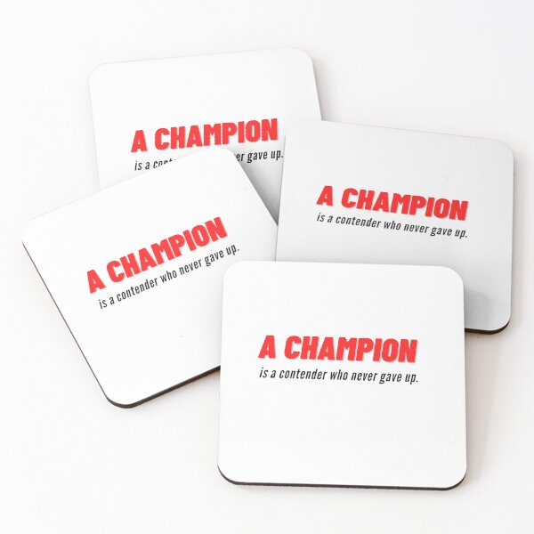 Item preview, Inspirational Quotes (Athlete Champion) designed and sold by The Athletic  Mindset.