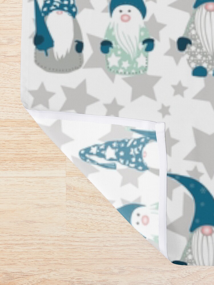 Alternate view of Trio of Gnomes with stars Shower Curtain