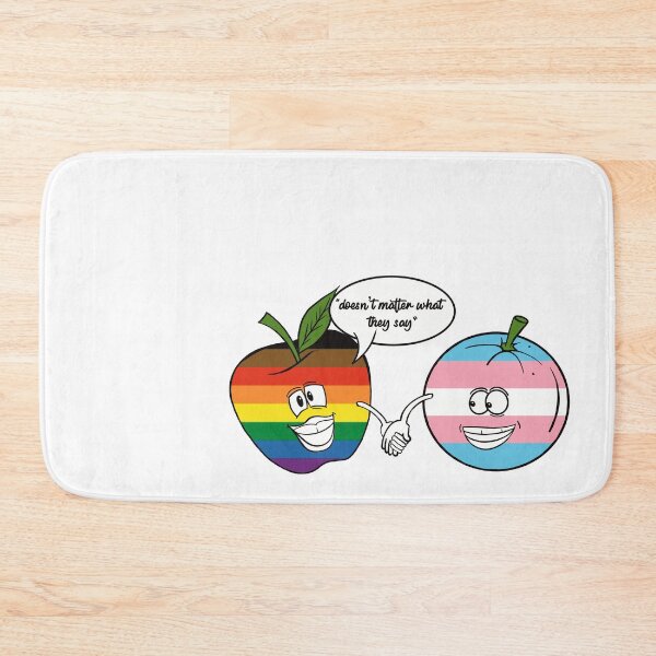 Item preview, Comparing apples and oranges- gay and trans flag designed and sold by Fruit-Tee.