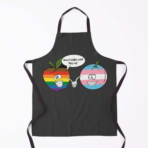 Item preview, Comparing apples and oranges- gay and trans flag designed and sold by Fruit-Tee.