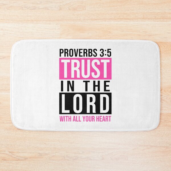 Item preview, Proverbs 3:5 - Trust In The Lord Black Pink designed and sold by 4wordsmovement.