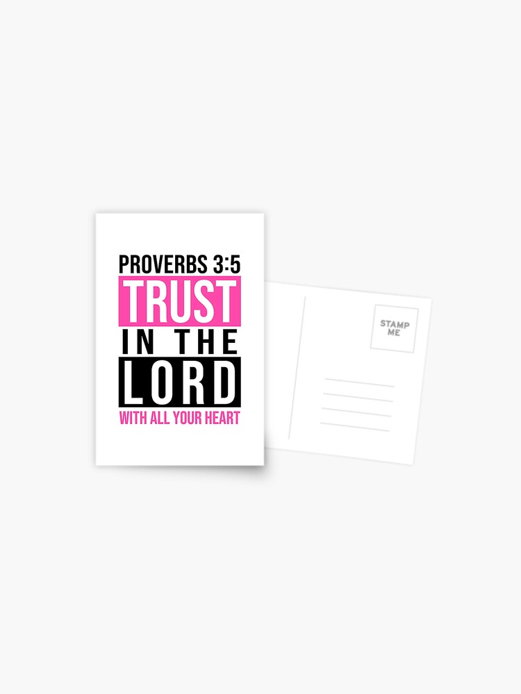 Trust in the Lord {Postcard} Trust in the Lord {Postcard}