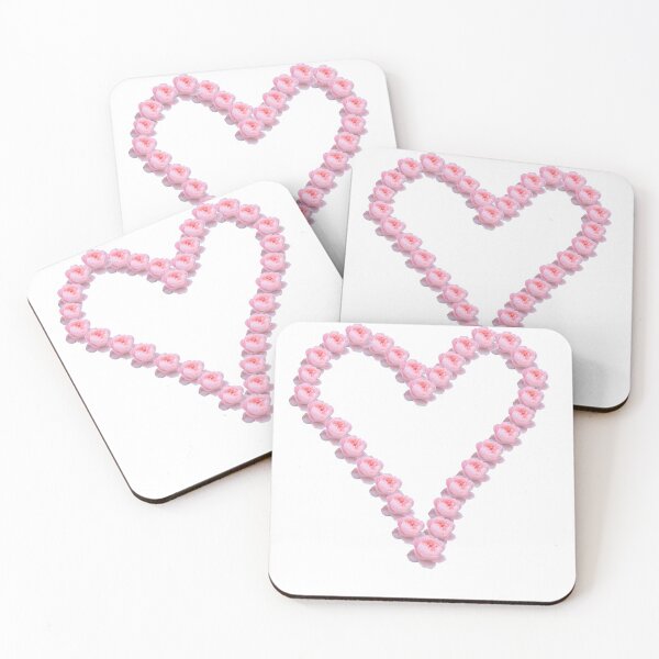 Item preview, Cute Pink Rose Love Heart Large on White designed and sold by CottoVerdi.