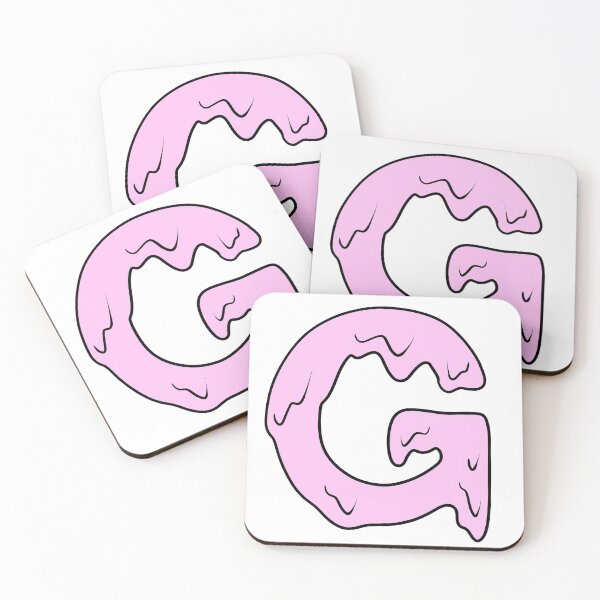 Item preview, melting pastel pink G initial  designed and sold by illhustration.