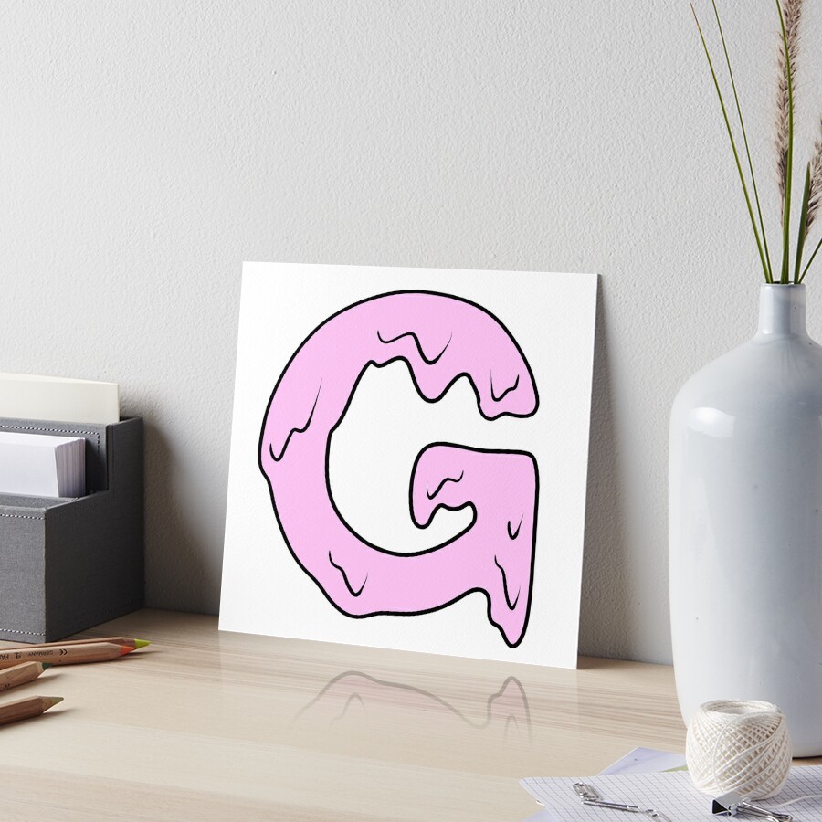 melting pastel pink Y initial | Sticker