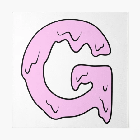 melting pastel pink A (initial) Sticker for Sale by illhustration