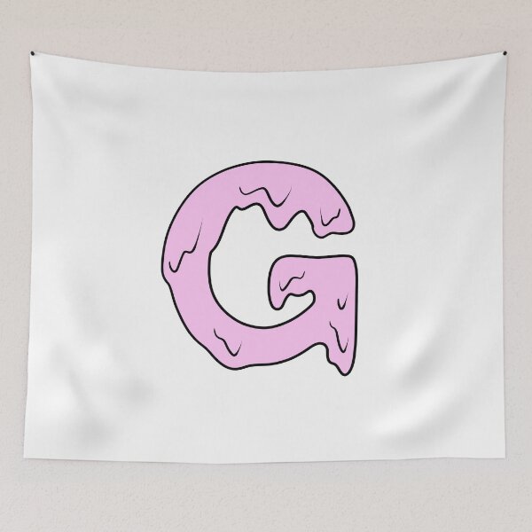 Item preview, melting pastel pink G initial  designed and sold by illhustration.