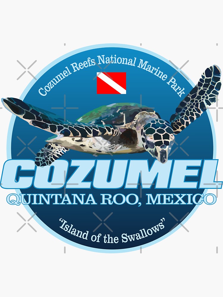 Thumbnail 3 of 3, Sticker, Dive Cozumel (DD2) designed and sold by curranmorgan.