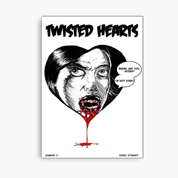 Twisted Hearts #1 Canvas Print